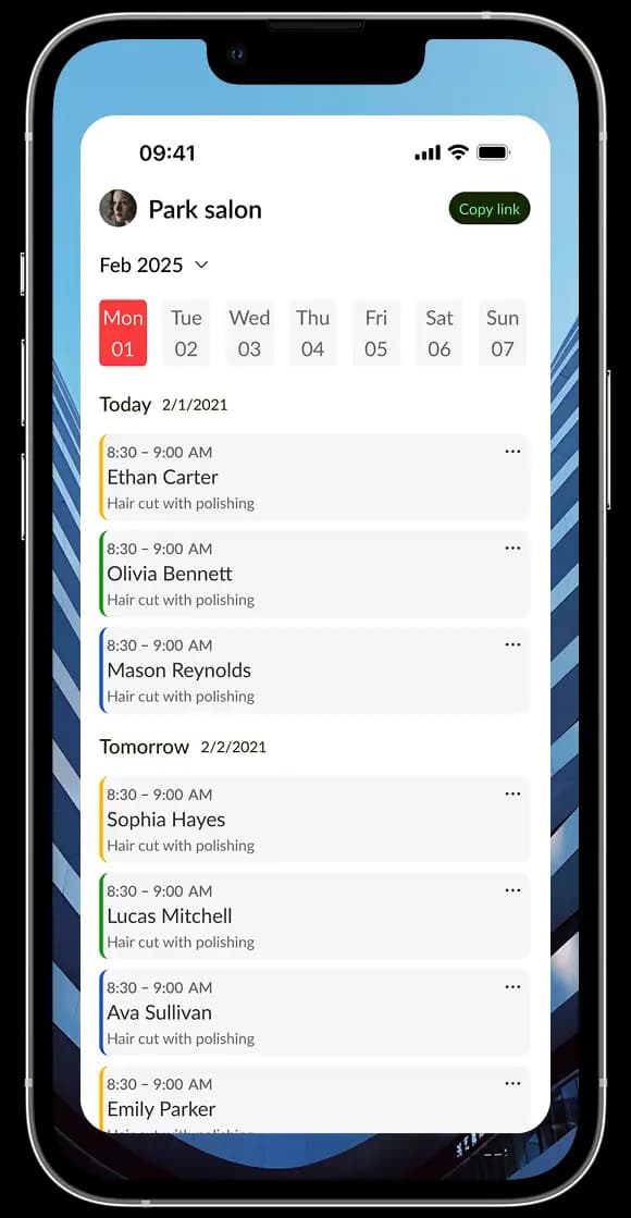 Littleseconds booking interface